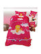 Viopros Kids Duvet Set Single with Pillowcase Tweety Fuchsia Pink 160x240cm