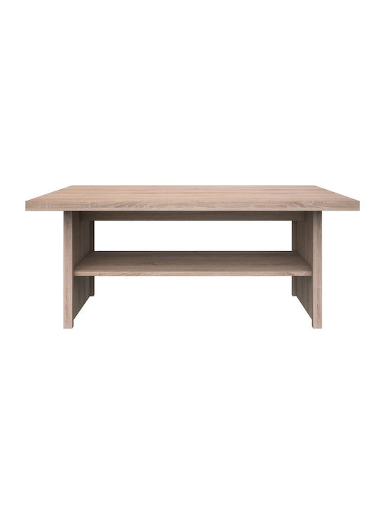 Law 115 Rectangular Wooden Coffee Table Sonoma L115xW55xH48cm