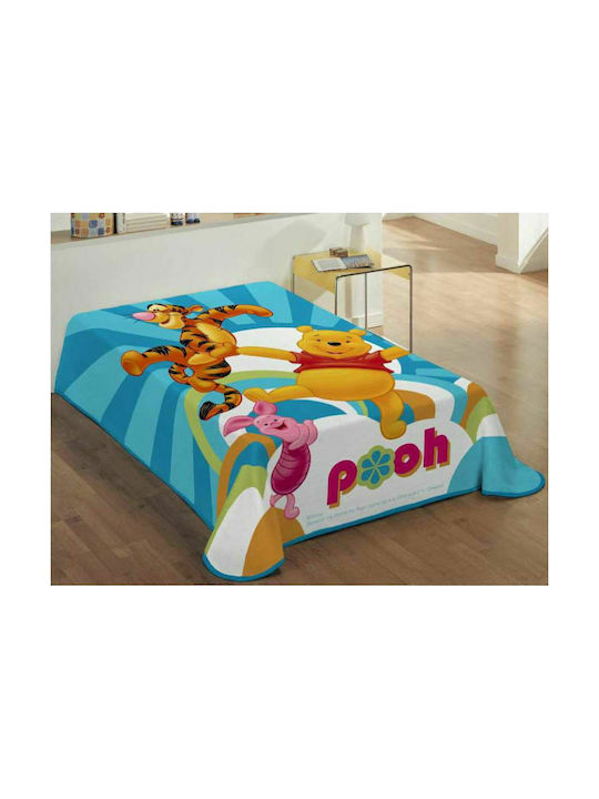 Dimcol Κουβέρτα Βελουτέ Disney Winnie the Pooh 1 160x220εκ.