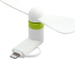 Lightning/microUSB Мини Вентилатор Бял Вентилатор за Мобилен Телефон USB / Lightning Бял Lightning/microUSB Мини Вентилатор Бял Вентилатор за Мобилен Телефон USB / Lightning Бял