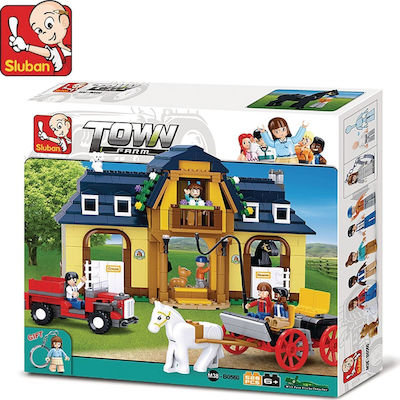 Sluban Building Block Town Farm: Horse Stable for 6+ years 525pcs B0560