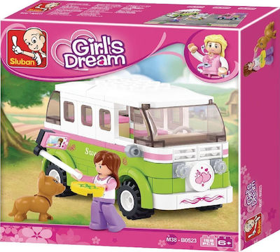 Sluban Tocuri Girls Dream: Camper Van pentru 6+ ani 158buc