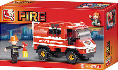 Sluban Tocuri Fire: Mini Fire Truck pentru 6+ ani 133buc