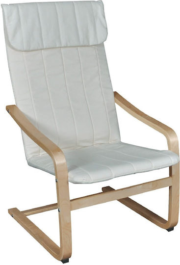 Πολυθρόνα Hamilton 59x73x99cm Λευκή