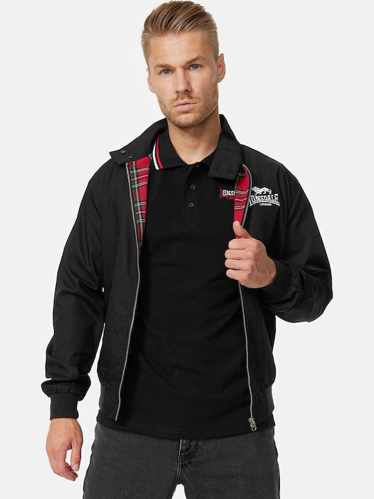 Lonsdale Acton Χειμωνιάτικο Μπουφάν Μαύρο
