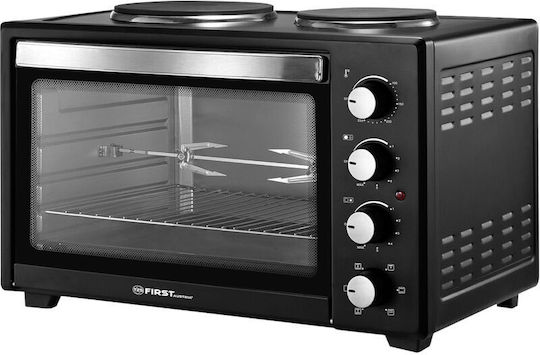 First Austria Electric Countertop Oven 45lt with 2 Burners and Hot Air Function