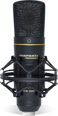 Marantz Elektret / Kondensator (Großmembran) Mikrofon USB Professional Shock Mounted/Clip-On-Montage Stimme MPM-2000U