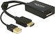 DeLock Μετατροπέας HDMI / USB-A male σε DisplayPort female 1τμχ 62667