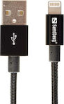 Sandberg Regular USB to Lightning Cable Μαύρο 1m (480-12)