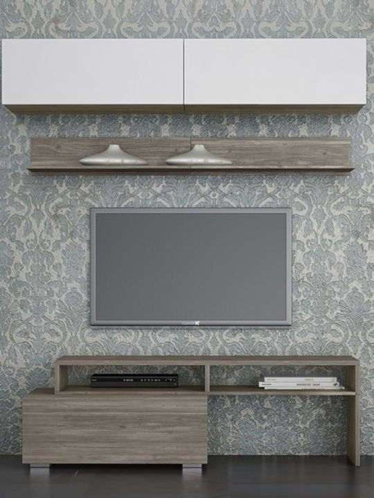 Smart No 3 Living Room TV Unit White L101xW45xH180cm