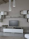 Smart No 8 Living Room TV Unit White L340xW45xH200cm