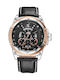 Weide Men's Watch 50mm Battery with Black Leather Strap