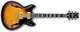 Ibanez JSM10-VYS Ηλεκτρική Κιθάρα Semiacoustic με HH Διάταξη Μαγνητών Vintage Yellow Sunburst με Θήκη