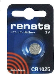Renata Μπαταρία Λιθίου CR1025 3V 1τμχ