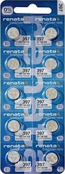 Renata 397/SR726SW Μπαταρίες Silver Oxide SR59 1.55V 10τμχ