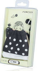Forever CM-380 În ureche Handsfree cu Mufă 3.5mm Negru Forever CM-380 În ureche Handsfree cu Mufă 3.5mm Negru