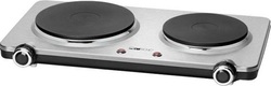 Clatronic DKP 3668 E Επιτραπέζια Εστία Εμαγιέ Διπλή Μαύρη
