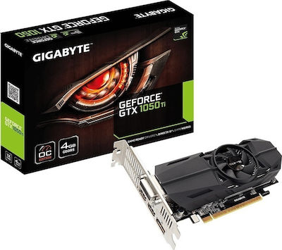 Gigabyte GeForce GTX 1050 Ti 4GB GDDR5 OC Low Profile Κάρτα Γραφικών
