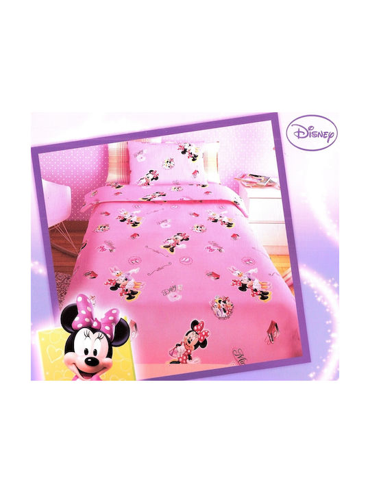 Disney Комплект чаршафи Единично Памучни Minnie...