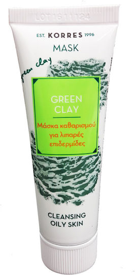 Korres Green Ten pentru piele grasă Mască Faciala pentru Curățare 18ml