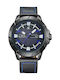 Weide Men's Watch 50mm Battery with Black Leather Strap