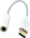 USB-C male - 3.5mm female White