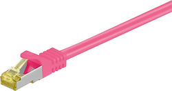 Goobay 91623 S/FTP Cat.7 Καλώδιο Ethernet 5m Ροζ