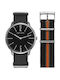 Pierre Cardin Watch Battery with Black Fabric Strap PC106991F12