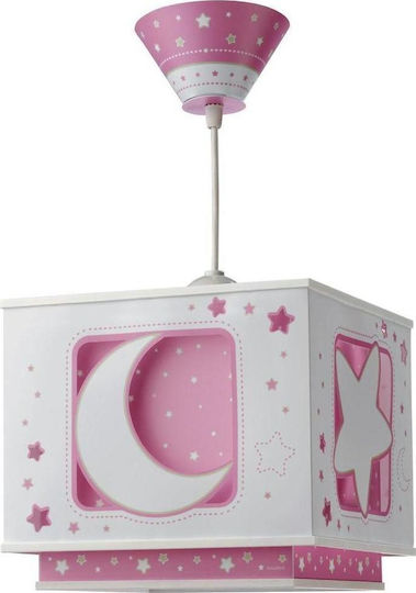 Ango Moon Einfaches Licht Kinderdeckenleuchte Deckenleuchte 23W mit Fassung E27 Pink