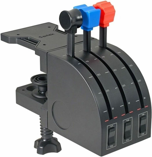 Logitech G Saitek Pro Flight Throttle Quadrant PC Joystick Wired Compatible With