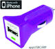 Approx Car Charger 3.1A with Ports: 2xUSB Purple Color
