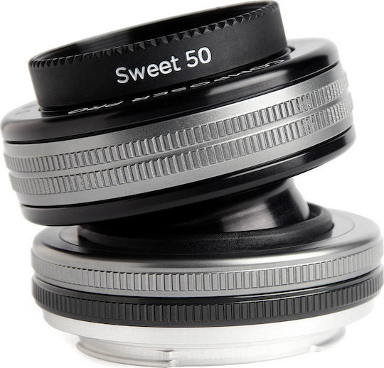 Lensbaby Obiectiv Foto Composer Pro II with Sweet 50 Optic (Canon EF) Fix pentru Montura Canon EF Silver