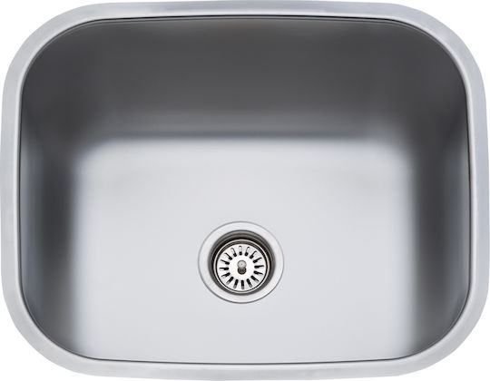 Fortinox Valley 28053 107-28053-110 28053-110 Undermount Sink Inox Satin W52.5xD42.5cm Silver