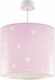 Ango Kids Plastic Single Ceiling Light E27 Sweet Dreams Pink 60W 26x25cm
