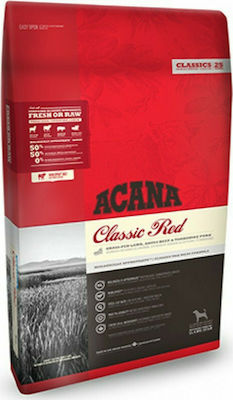 Acana Classic Red 2kg Trockenfutter für Hunde ohne Getreide mit Lamm, Rindfleisch und Schweinefleisch