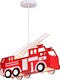 Globo Lighting Pendant Einfaches Licht Kinderdeckenleuchte Deckenleuchte 13W mit Fassung E27 Rot 43x12cm