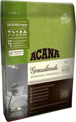 Acana Grasslands 11.4kg Dry Food for Dogs Grain Free with Lamb and Poultry