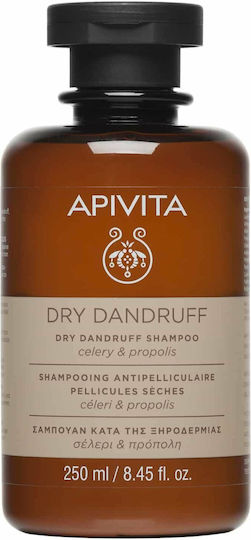 Apivita Dry Dandruff Celery & Propolis Shampoo Against Dandruff & Dry Scalp for Dry Hair 250ml
