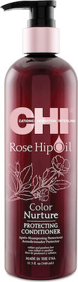 CHI Rose Hip Oil Protecting Conditioner για Προστασία Χρώματος για Βαμμένα Μαλλιά 340ml