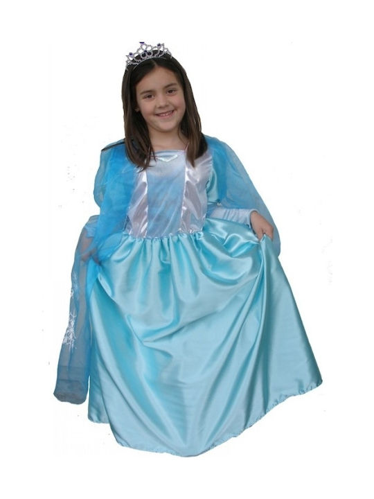 Kids Carnival Costume Blue Queen