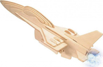 Anelixi Wooden Construction Toy Αεροπλάνο F-16 Kid 8++ years