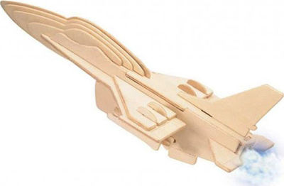 Anelixi Wooden Construction Toy Αεροπλάνο F-16 Kid 8++ years