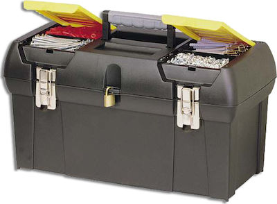 Stanley Σειρά 2000 Hand Toolbox Plastic with Tray Organiser W48.9xD26xH24.8cm 1-92-066