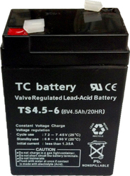 TC Battery TS4.5-6 Μπαταρία UPS με Χωρητικότητα 4.5Ah και Τάση 6V