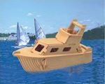 Anelixi Wooden Construction Toy Ξύλινη Κατασκευή Yacht