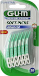 GUM Soft-Picks Advanced Interdental Toothpicks Regular Green 30pcs