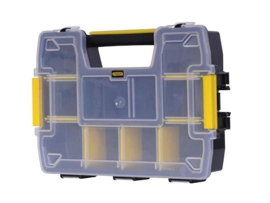 Stanley SortMaster Tool Compartment Organiser 10 Slot Adjustable Black 29.5x21.5x6.5cm