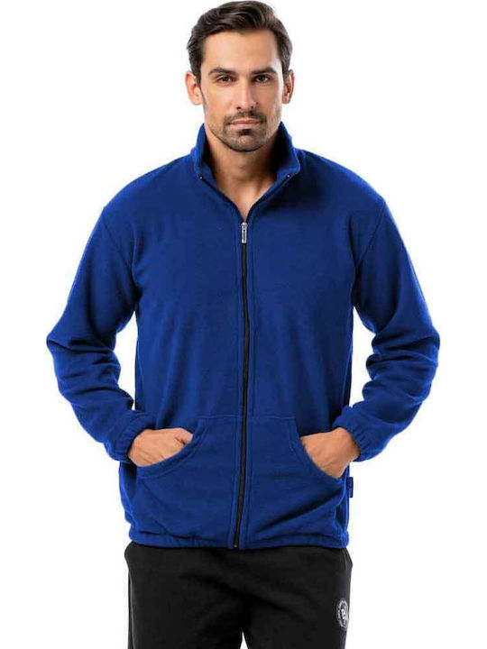 Bodymove Men's Fleece Cardigan Blue