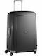 Samsonite S'cure Große Hartschale Reisegepäck Schwarz mit 4 Räder Höhe 75cm
