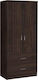 Life Double-Leaf Door Wardrobe Wenge 80x42x180cm